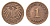 Германия 1 пфенниг 1890 F, Вильгельм II (1888-1918) KM 10, J. 10 медь 54-322