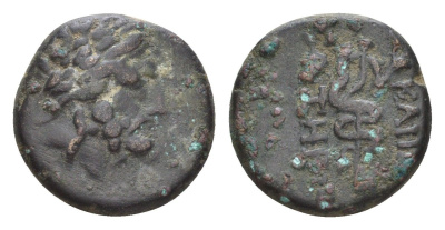 Мисия, Пергам АЕ 200-150 гг. до н.э. голова Асклепия/змей на жезле Асклепия SNG von Aulock 1373 медь 1100-10-72
