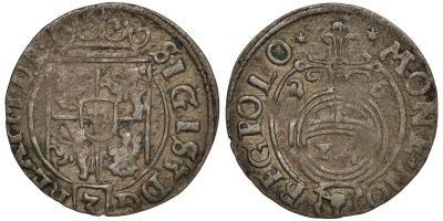 ПОЛЬША 3 ПОЛТОРАКА 1626 СИГИЗМУНД III ВАЗА (1587-1632) KM 15 серебро 4567-123