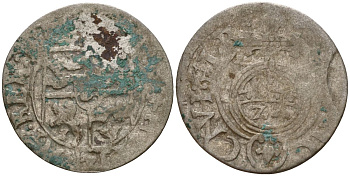 Польша 3 полкера (3 полторака - 1 крейцер) ND (1620-1627) Сигизмунд III Ваза (1587-1632) KM 41 серебро 4158-1132