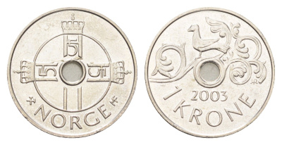 Норвегия 1 крона 2003 Харальд V (1991- ) KM 462 медно-никель 4706-942
