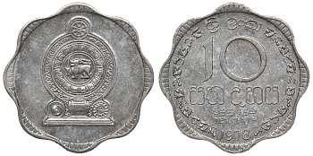 Шри-Ланка 10 центов 1978 KM 140 a алюминий 4118-515