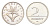 Венгрия 2 форинта 1998 KM 693 медно-никель UNC 4705-1158