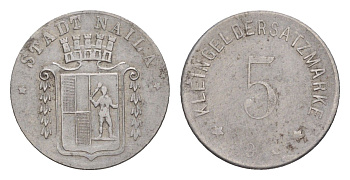 Найла 5 пфеннигов 1918 Funck 355.1A, Men05 18225.1, Men18 22802.1 железо 4639-153