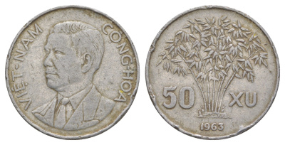 Южный Вьетнам 50 су 1963 KM 6 алюминий 4159-1145