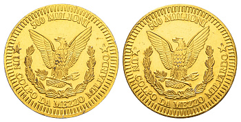 Италия сатирическая медаль в честь ужина «Большой восьмерки» в Л’Акуиле в 2009 году, когда город был разрушен землетрясением при правление Берлускони 2009 диаметр 35 мм, вес 5,1 гр алюминий плакированный медью 5010-1623