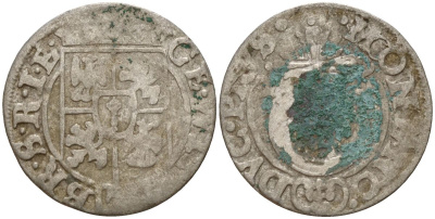 Бранденбург-Пруссия 3 полкера (3 полторака - 1 крейцер) ND (1624-1635) KM 116 серебро 4158-1142