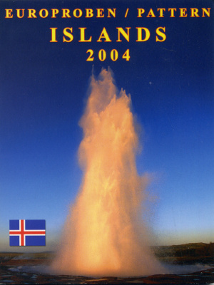 Исландия набор из 8 монет 2004 европробники, в оригинальном картонном буклете, тираж 7000 экз.   00-00