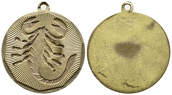 ЕВРОПА КУЛОН С УШКОМ ND ЗНАК ЗОДИАКА, СКОРПИОН желтый металл 4364-3547