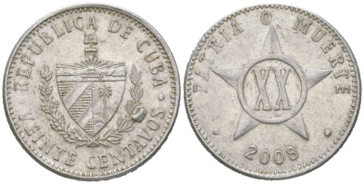 Куба 20 сентаво 2008 KM 35 алюминий 4616-923