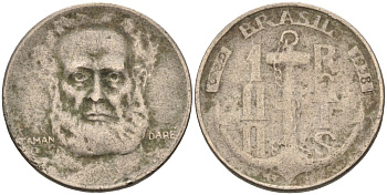 Бразилия 100 рейс 1938 Маркиз Тамандаре KM 536 медно-никель 4115-644