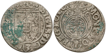 Польша 3 полкера (3 полторака - 1 крейцер) 1626 Сигизмунд III Ваза (1587-1632) Gorecki B.26 серебро 4158-1033