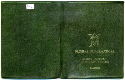Испания официальный набор из 3 монет 1977 Хуан Карлос, в запайке с сертификатом, в оригинальном буклете 7-1-1-01