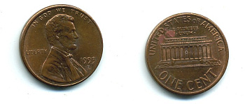 США 1 цент 1993 D, Авраам Линкольн KM 201b цинк плакированный медью 4364-312