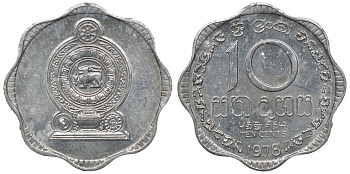 Шри-Ланка 10 центов 1978 KM 140 a алюминий 4118-422