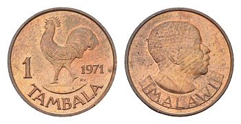 Малави 1 тамабла 1971 KM 7 бронза UNC 4655-117