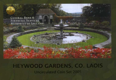 Ирландия набор из 8 евромонет 2005 официальный набор в оригинальном картонном буклете KM MS14 UNC 6-5-2-22