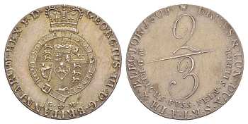 Брауншвейг-Люнебург-Ганновер 2/3 талера 1805 GFM, Георг III (1760-1820), из коллекции Ричарда Б. Смита Smith 230, Welter 2815, KM 422 серебро 00-821-37