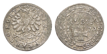 Франкфурт 1 альбус 1670 KM 108.2 серебро 1515-921