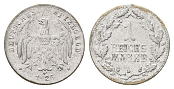 Германия игровой жетон в 1 рейхсмарку 1926 диаметр 23 мм, вес 0,6 гр картон 4704-244