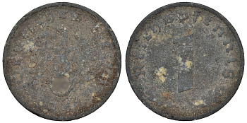 Германия 1 рейхспфенниг 1941 A KM цинк 4118-1024