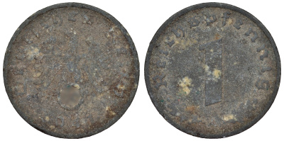 Германия 1 рейхспфенниг 1941 A KM цинк 4118-1024