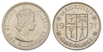 Маврикий 1 рупия 1971 KM 35 медно-никель 4150-1256