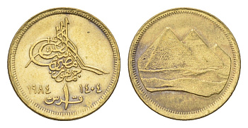 Египет 1 пиастр 1984 христианская дата слева KM 553.1 алюминиевая бронза 4674-134