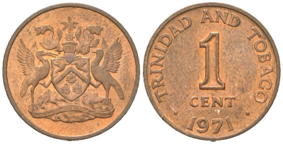 Тринидад и Тобаго 1 цент 1971 KM 1 бронза 4609-1159