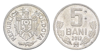 Молдавия (Молдова) 5 бань (бани) 2012 KM 2 алюминий 4632-432