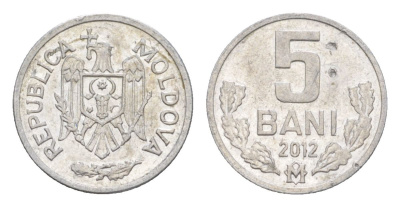Молдавия (Молдова) 5 бань (бани) 2012 KM 2 алюминий 4632-432