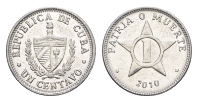 Куба 1 сентаво 2010 KM 33.3 алюминий UNC 4651-523