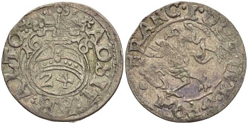 Померания, Кольберг, Камминское епископство 1/24 талера 1618 Герцог Франц (1602-1618) серебро 650-1234