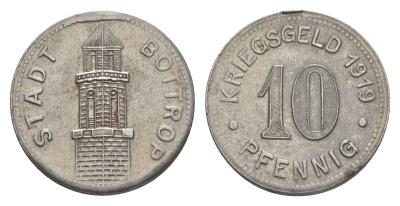 Боттроп 10 пфеннигов 1919 Funck 54.5, Men05 3327.1, Men18 4247.1 железо 4636-822