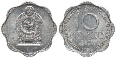 Шри-Ланка 10 центов 1978 KM 140 a алюминий 4118-416