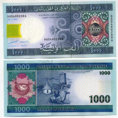 Мавритания 1000 угуйя 2006 рыба, верблюд Pick 13 b бумага UNC (пресс) 00-00