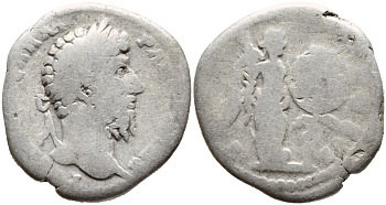 Римская Империя денарий 161-169 Луций Вер fine серебро 270-232