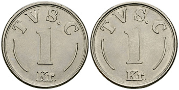 Дания жетон на 1 франк ND автоматы для развлечения латунь 4135-926