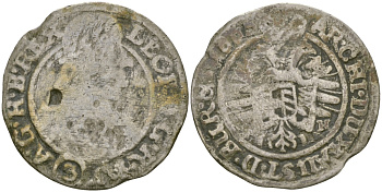 АВСТРИЯ 3 КРЕЙЦЕРА 1665 ЛЕОПОЛЬД I (1658-1705), VIENNA MINT KM 1855 серебро 99-955