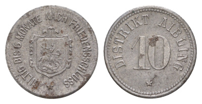 Айблинг 10 пфеннигов ND Funck 7.3A, Men05 191.3, Men18 289.3 железо 4659-245