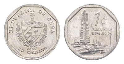 Куба 1 сентаво 2001 KM 733 алюминий UNC 4651-521