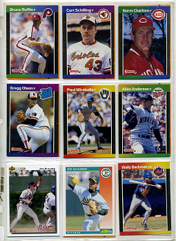 США КАРТОЧКИ БЕЙСБОЛЬНЫЕ 9 штук разных 7501-43