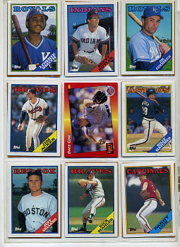 США КАРТОЧКИ БЕЙСБОЛЬНЫЕ 9 штук разных 7501-42