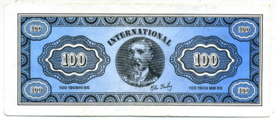 США, КОМПАНИЯ ПО ПРОДАЖЕ НАСТОЛЬНЫХ ИГР 100 КУПОНОВ 1986 MILTON BRADLEY INTERNATIONAL бумага 7547-99-2