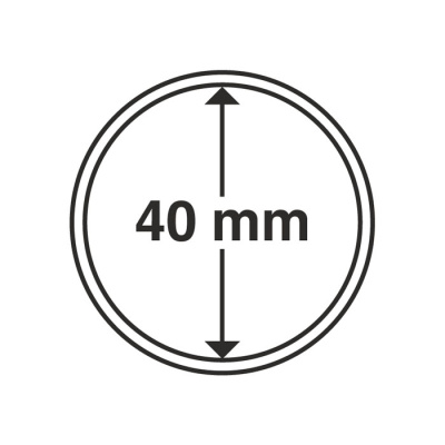 Капсулы круглые – 40 мм, упаковка 10 шт. Leuchtturm. 328440