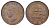 ЮАР 1 пенни 1944 Георг VI (1936-1952) KM 25 бронза 4123-844