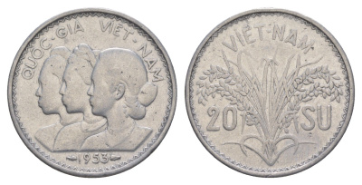 Южный Вьетнам 20 су 1953 KM 2 алюминий 4159-536