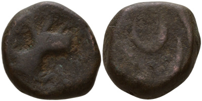 Индия, Хайдарабад, Эличпур 1 пайса 1250-1285 AH анонимный выпуск KM 10a медь 4112-144