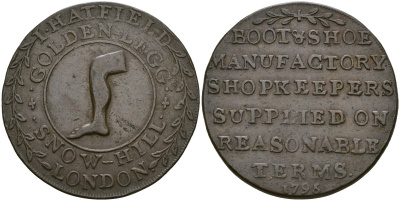 Великобритания, Мидлсекс 1/2 пенни 1795 токены Кондера медь 000-000