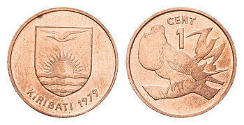 Кирибати 1 цент 1979 KM 1 бронза UNC 99-961
